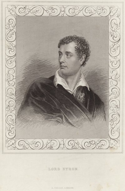 Portrait of Lord Byron  by Thomas Phillips
